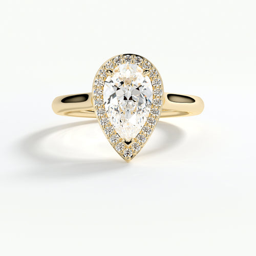 9ct Yellow Gold 1.50ct Pear Cut Laboratory Grown Diamond Engagement Ring (Copy)