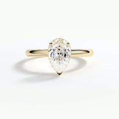 9ct Yellow Gold 1.50ct Pear Cut Laboratory Grown Diamond Engagement Ring
