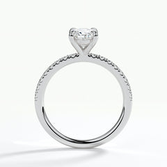 9ct White Gold 1.50ct Oval Brilliant Cut Laboratory Grown Diamond Engagement Ring