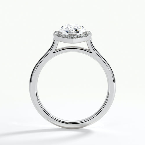 9ct White Gold 1.50ct Pear Cut Laboratory Grown Diamond Engagement Ring
