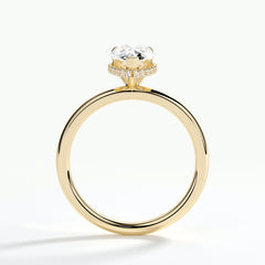 9ct Yellow Gold 1.50ct Pear Cut Laboratory Grown Diamond Engagement Ring