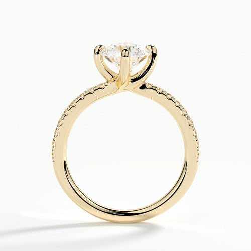 9ct Yellow Gold 1.50ct Brilliant Cut Laboratory Grown Diamond Engagement Ring