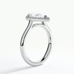 9ct White Gold 1.50ct Pear Cut Laboratory Grown Diamond Engagement Ring