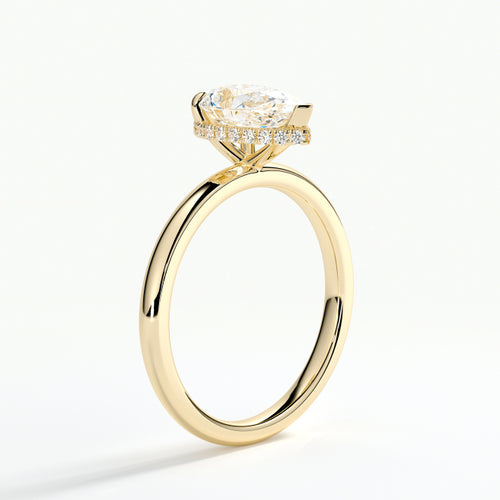 9ct Yellow Gold 1.50ct Pear Cut Laboratory Grown Diamond Engagement Ring