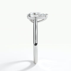 9ct White Gold 1.50ct Pear Cut Halo Laboratory Grown Diamond Engagement Ring