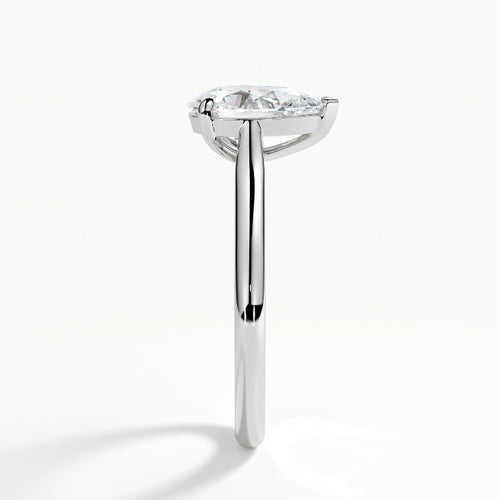 9ct White Gold 1.50ct Pear Cut Halo Laboratory Grown Diamond Engagement Ring