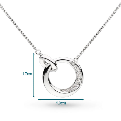 Kit Heath Bevel Cirque Link Pavé Necklace