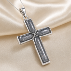 Maci Memories Sterling Silver Ashes Cross And Chain.