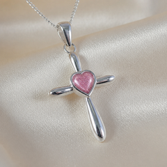 Maci Memories Sterling Silver Ashes Cross And Chain