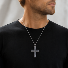 Maci Memories Sterling Silver Ashes Cross And Chain.