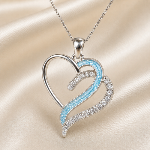 Maci Memories Cz Heart Ashes Pendant