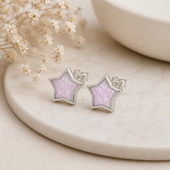 Maci Memories Ashes Memorial Sterling Silver Star Earring