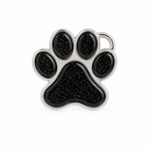 Sterling Silver Ashes Paw Print Memorial Pendant