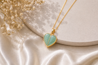 9ct Yellow Gold Duel Heart Ashes Pendant