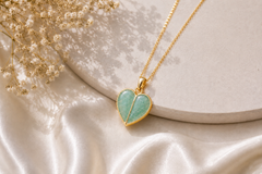 9ct Yellow Gold Duel Heart Ashes Pendant