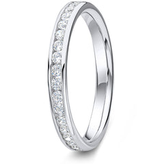 0.33ct 9ct Gold Diamond Channel Set Wedding Ring