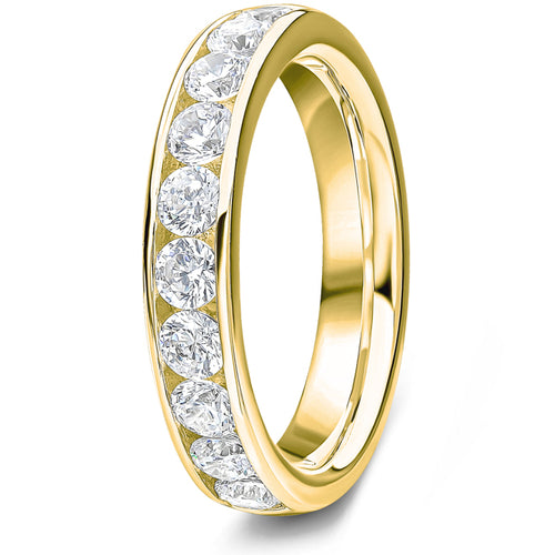 1.00ct 9ct gold Diamond Channel Set Wedding Ring