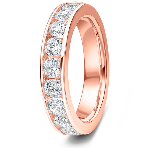 1.25ct 9ct gold Diamond Channel Set Wedding Ring