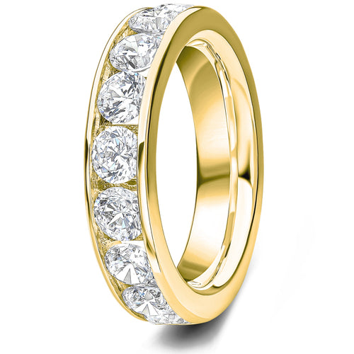2.00ct 9ct gold Diamond Channel Set Wedding Ring