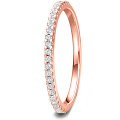 0.15ct 9ct gold Diamond Mini Claw Set Wedding Ring