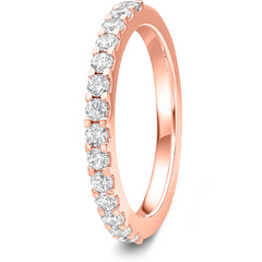 0.50ct 9ct Gold Diamond Mini Claw Set Wedding Ring
