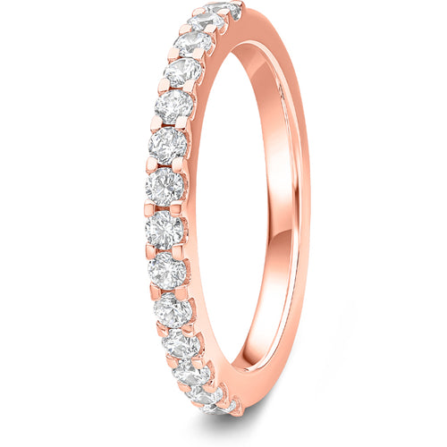 0.50ct 9ct Gold Diamond Mini Claw Set Wedding Ring