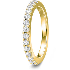 0.50ct 9ct Gold Diamond Mini Claw Set Wedding Ring