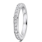 0.33ct 9ct gold Diamond Beaded Channel Set Wedding Ring