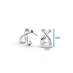 Kit Heath Sterling Silver Infinity Hoop Earrings