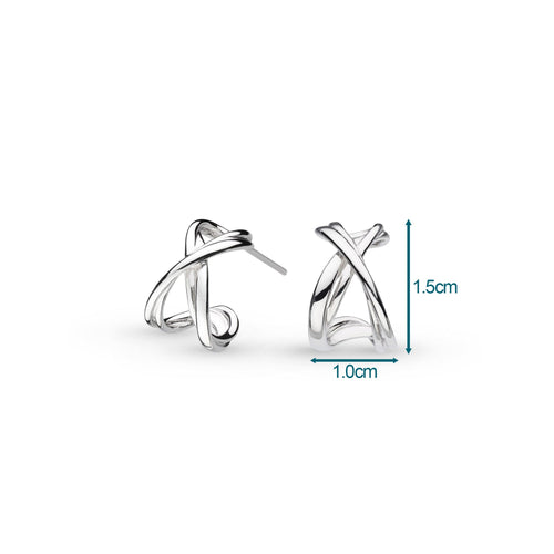Kit Heath Sterling Silver Infinity Hoop Earrings