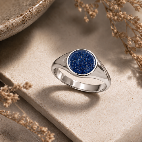 9ct Gold Ashes Memorial Ring - Choose your Metal Choose your Gem Colour