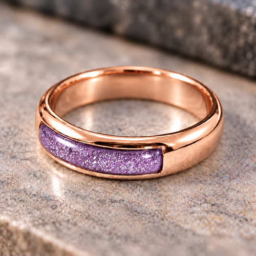 9ct Gold Ashes Memorial Ring - Choose Your Metal Choose your Gem Colour