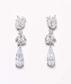 Eden Pear & Marquise Crystal Bridal Earrings