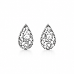 Limited-edition Heritage Collection Paisley Filigree Mini Stud Earrings