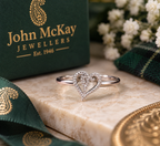 Limited-edition Paisley Hammered Heart Sterling Silver ring