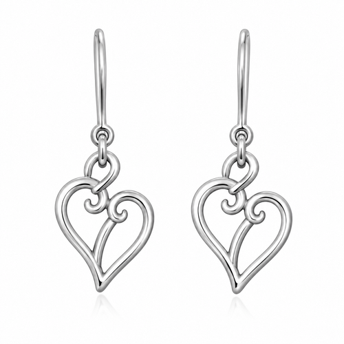 Limited-edition Heritage Collection Paisley Heart Drop Earrings
