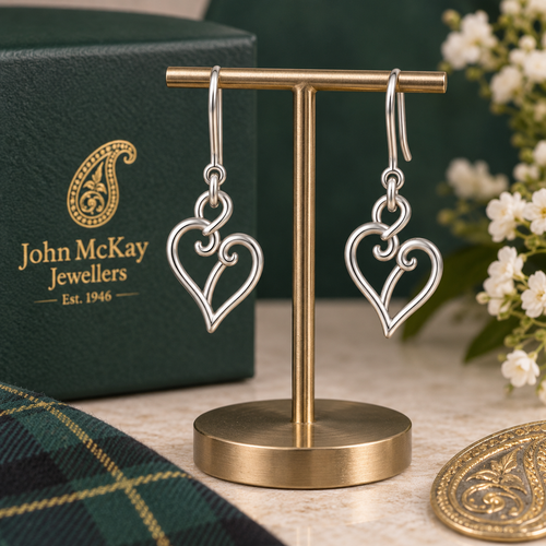 Limited-edition Heritage Collection Paisley Heart Drop Earrings