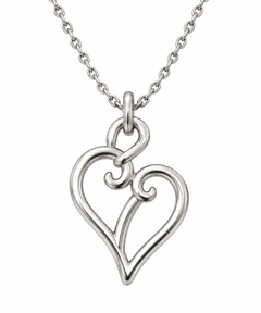 Limited-edition Heritage Collection Paisley Heart Necklace