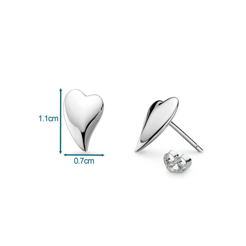 Kit Heath Desire Cherish Heart Stud Earrings