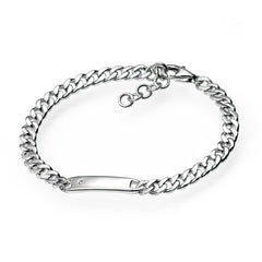 D for Diamond ID Bar Bracelet with Diamond