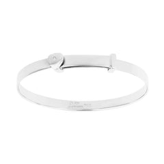 D for Diamond Heart Expanding Bangle with Diamond