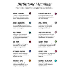Silver Crystal Birthstone Earrings