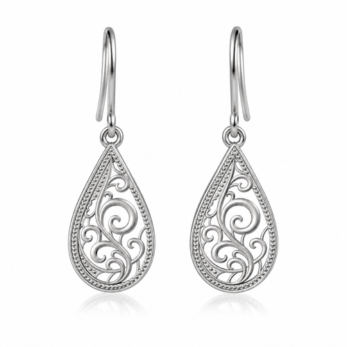 Limited-edition Heritage Collection Paisley Filigree Earrings