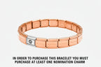 Nomination Rose Gold Classic Starter Charm Bracelet