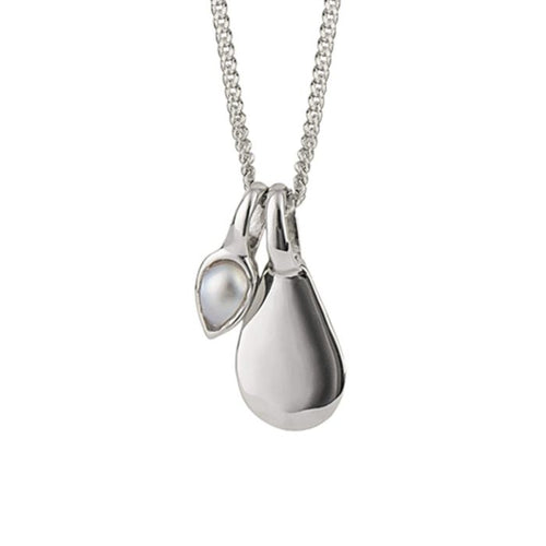 Silver Semi-Precious Birthstone Necklace