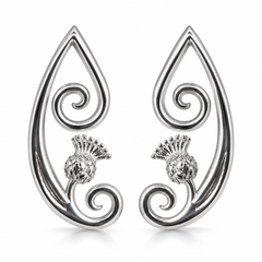 Limited-edition Heritage Collection Open Paisley Thistle Earring