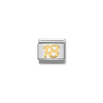 Nomination Gold Number Charms 16-80