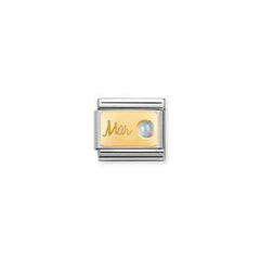Nomination Birthstone Charms In yellow gold January - December