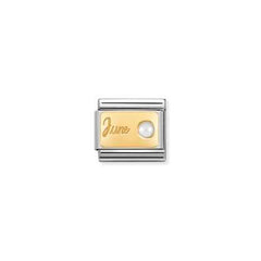 Nomination Birthstone Charms In yellow gold January - December