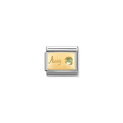 Nomination Birthstone Charms In yellow gold January - December